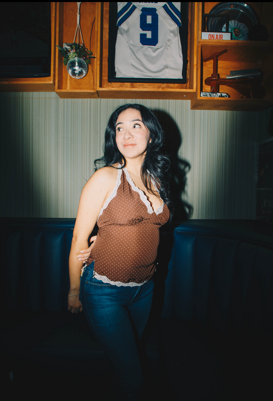 Dive Bar Darlin’ Polka Dot Top