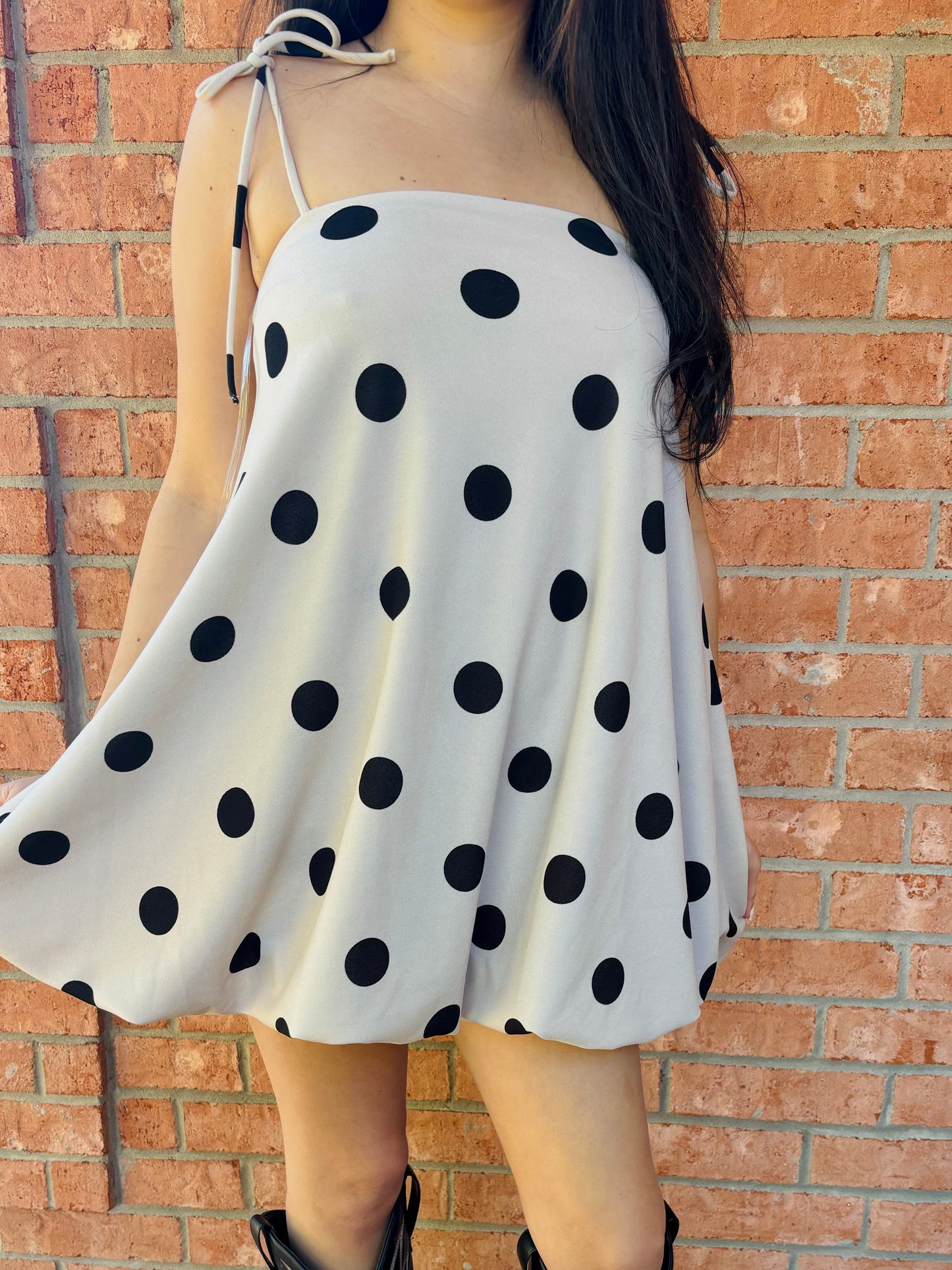 Mini Polka Dot Bubble Dress