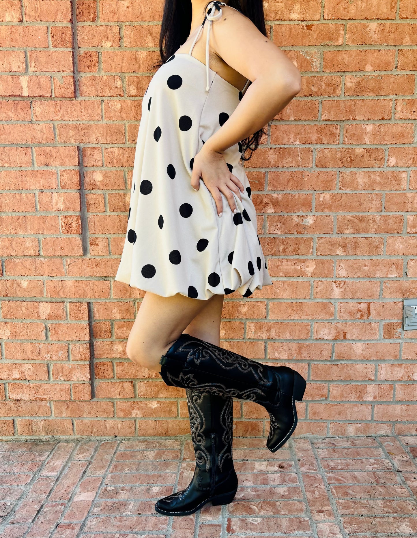 Mini Polka Dot Bubble Dress