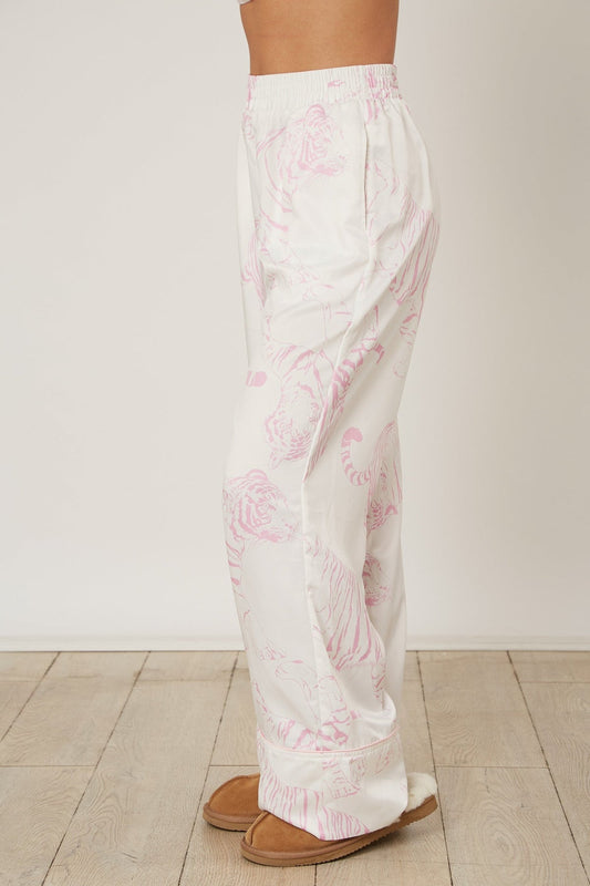 Tiger Print Pajama Pants